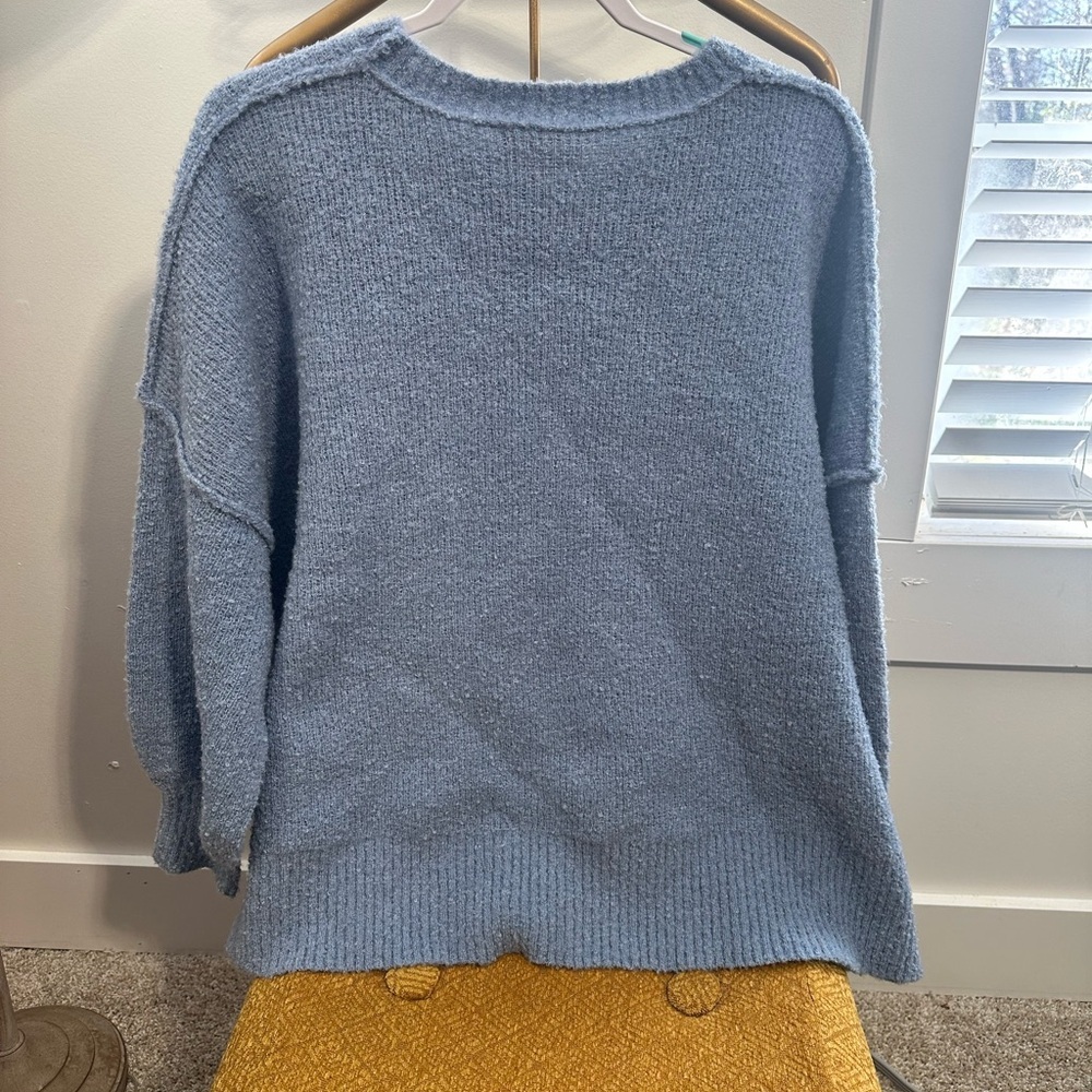 Fantastic Fawn Powder Blue Oversized Chunky Sweater Size Medium NWOT - Picture 3 of 4